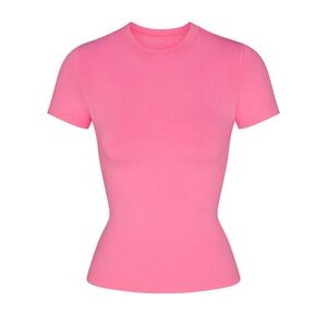 Skims sugar pink cotton tee